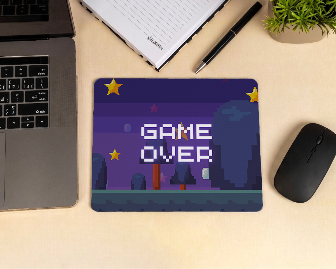 Game over mouse pad