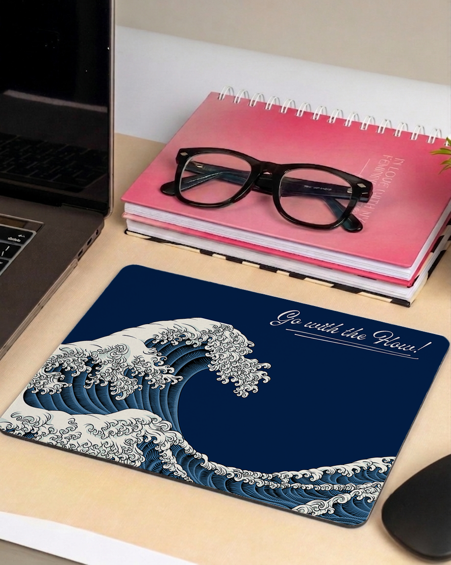 van gogh wave mouse pad