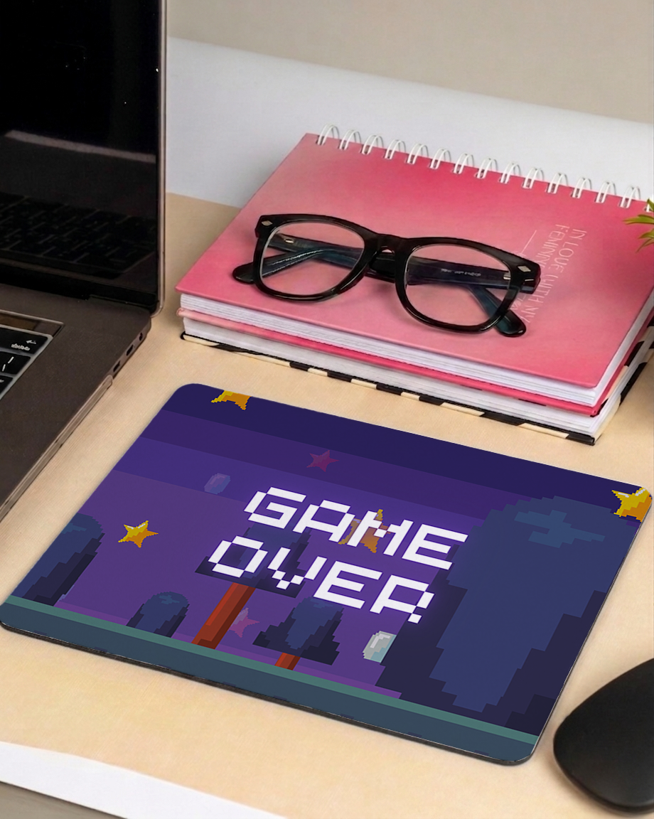 Game over mouse pad