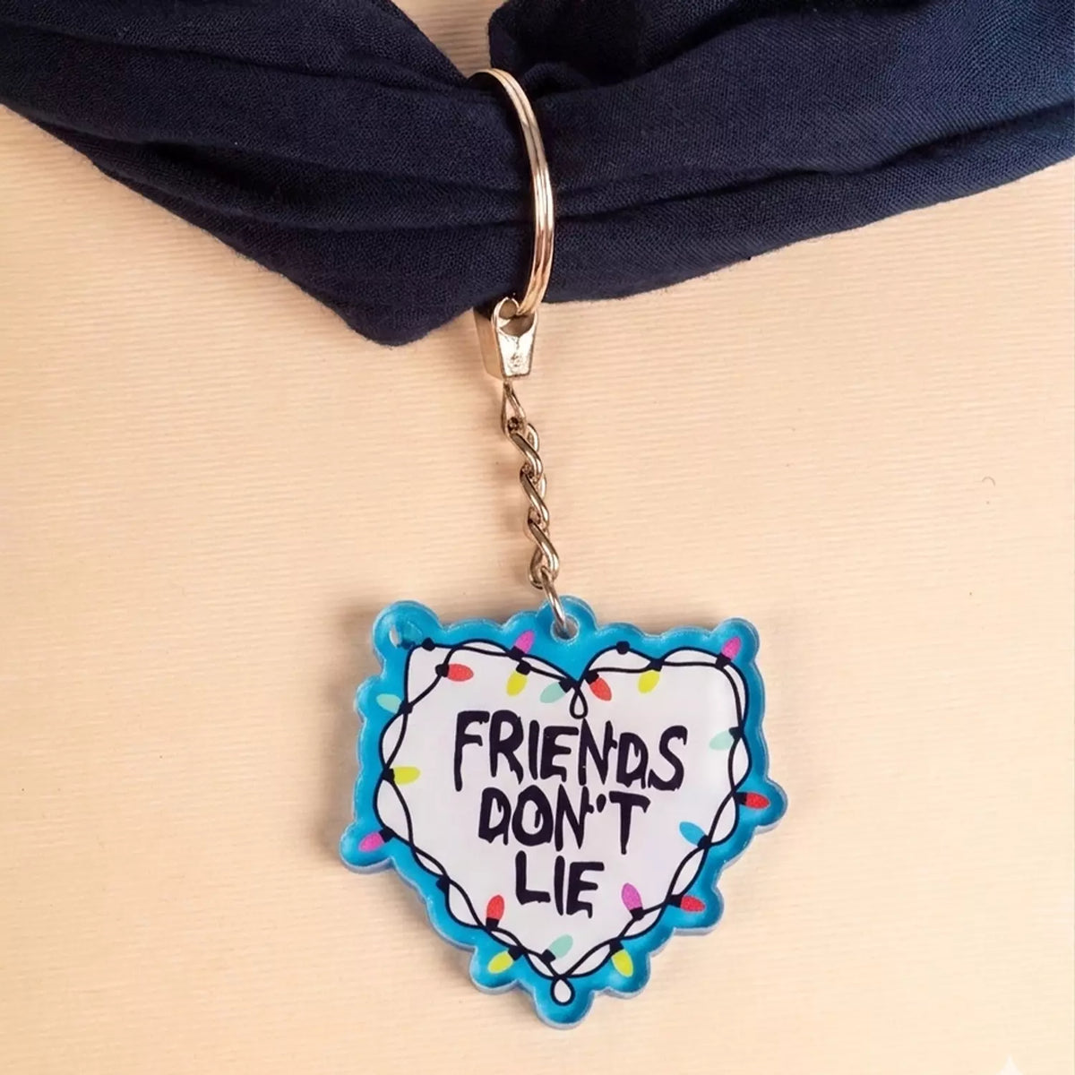 Friends don’t lie acrylic keychain